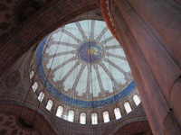 photo: le dôme de la Mosquée Bleue